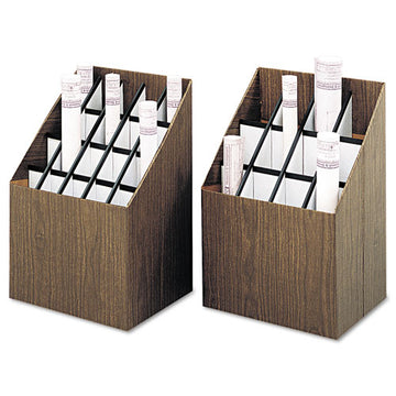 Safco® Corrugated Roll Files, 12 Compartments, 15w X 12d X 22h, Woodgrain freeshipping - TVN Wholesale